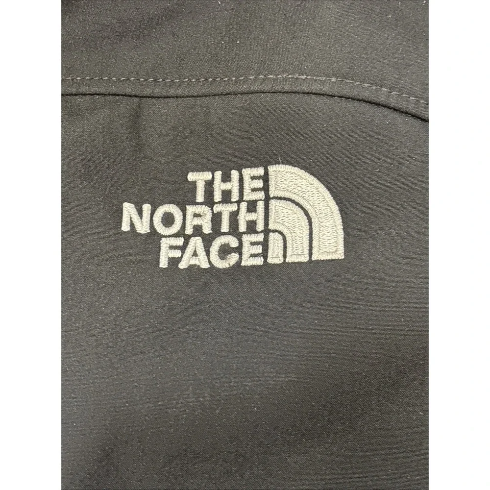 The North Face Mens Jacket Size Small Full Zip Softshell Fleece Lined Black